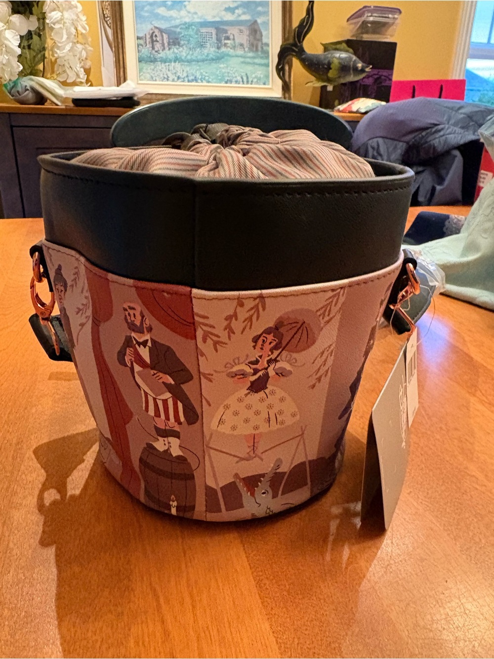 Disney Haunted Mansion Bucket Bag with Drawstring